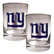 New York Giants 2pc 14oz Rocks Glass Set - Primary logo NFL Football
