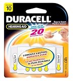 Duracell Easy Tab Hearing Aid #10 Batteries, 20-Count Package (Pack of 2)