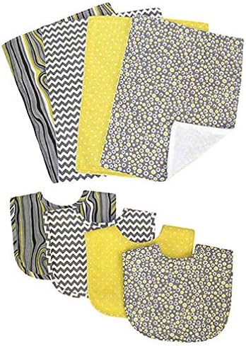 Hello Sunshine Bib & Burp Cloth Set (8 Piece)
