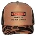 WARNING BEWARE OF THE GIRL WITH AN ARROW Adult Brown Camo Mesh Back Hat / Baseball Cap