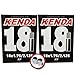 2 x Kenda Inner Tubes - 18 x 1.75 - 2.125 (Includes widths 1.85 1.90 1.95 2.0 2.1) - Schrader / Auto Valve - PAIR - FREE SHIPPING! FREE VALVE CAP UPGRADE WORTH $4.99!