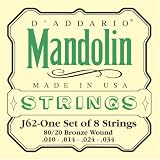 Produkt-Bild: D'Addario J62 Saitensatz f&uuml;r Mandoline, Mandola, Mandocello & Mandobass Mandoline - Bronze