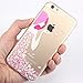 iPhone 6 Case, iPhone 6s Case, JAHOLAN Amusing Whimsical Designs Clear TPU Soft Case Rubber Silicone Skin Cover for Normal 4.7 inches iPhone 6/6s - Blossomy Pink Floral Girl