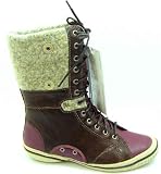 Merrell Womens Optic Dark Plum & Brown Lace Up Polartec Ankle Boots