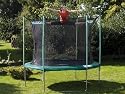 Hudora Trampolin mit Sicherheitsnetz, schwarz/gr&uuml;n, 305 cm, 65150/02
