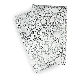 Argington Organic Crib Sheet Set, Fish And Pebbles Print