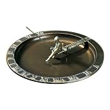 Sundial Birdbath – Fisherboy (Weathered Bronze) (12.5″ Diameter) Reviews