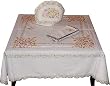 Cotton Table Cloth and Napkins with Colorful Kashmir Embroidery