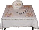Cotton Table Cloth and Napkins with Colorful Kashmir Embroidery