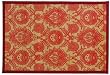 Laser Printed Split Bamboo Morris Red Placemat 18" x 12" Set / 6