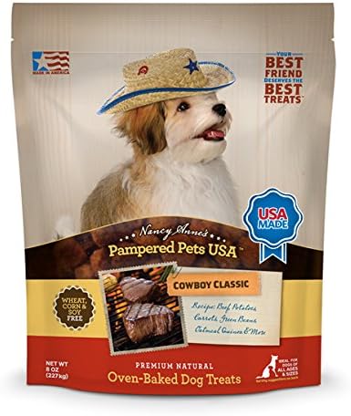 Pampered Pet USA Treats Inc-Premium Natural Oven-baked Dog Treats- Cowboy Cookout, 8 oz
