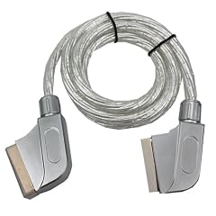 Scartkabel Scartstecker auf Scartstecker, silber, 1,0 m