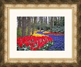 Picture Frame Mottled Bright Silver w/ Gold Lip .. 2.75'' wide