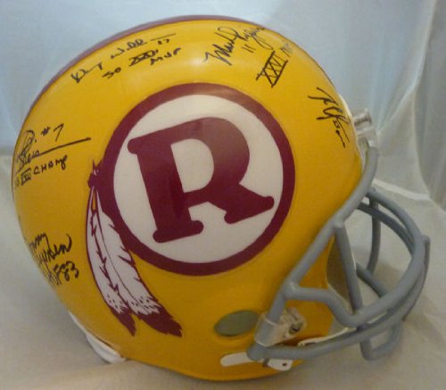 Washington Redskins 5 QB Helmet w Jurgensen Theisman Williams Rypien  Griffin IIIIB00CQCHVFC 