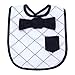 Trend Lab Dress Up Bowtie Bib, Versailles Black and White