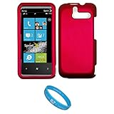Maroon 2 Piece Protective Shield Deflector Crystal Hard Case for Sprint HTC ....