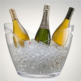 Acrylic Party Tub - 4 Bottle Clear by Prodyne by Prodyne