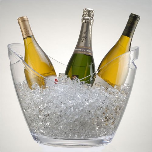 Acrylic Party Tub - 4 Bottle Clear by Prodyne
