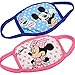 Famixyal 2x Cute Cartoon Mickey Minnie Student Child's Face Mask Cotton Anti Dust Mask Anti-fog Mask Earloop Face Mask Safety Respirator Particle Respirator Home and Surgical Face Masks Filters Bacteria Protection Latex Free Soft and Light Kids Gift