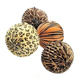 Animal Print Hanging Paper Lanterns (1 dz)