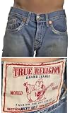True Religion - TRUE RELIGION Micky Big T Premium Denim Jeans 33 Reg MEDCLRTR Mens