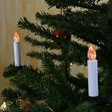 30er SET LED Christbaumkerzen Kabellos inkl. Fernbedienung Weihnachtsbeleuchtung
