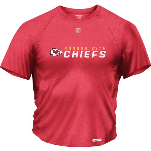 Kansas City Chiefs Red Sideline Speedwick Heathered T-Shirt - Small
