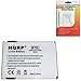 HQRP 2200mAh Battery compatible with HP / Compaq iPaq 212 / 214 / 216 PDA / Handheld Replacement plus HQRP Universal Screen Protector