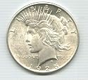1925 U.S. Peace "Silver" Dollar