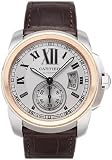 Cartier Calibre de Cartier 18k Rose Gold & Steel Automatic Watch W7100011