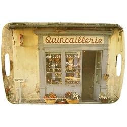 Quincaillerie Large 17.5 by 11.75 inch melamine serving Tray French style