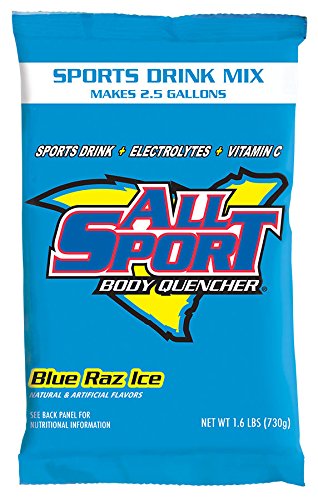 All Sport Powder Packs, Added Potassium and Vitamin C, 2.5 Gallon Yield/Pack, 5 Flavors, Case of 32 Packs