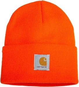 Carhartt Men's Acrylic Watch Hat,  Bright Orange,  One Size