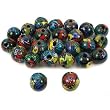 Round Millefiori Glass Beads Beading Jewelry Approx 25