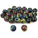 Round Millefiori Glass Beads Beading Jewelry Approx 25