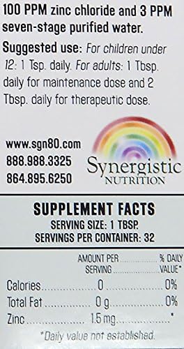 Ormus Zinc Liquid Mineral Supplement 16 oz