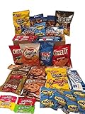 Cookies Chips & Candies Variety Pack Bundle Assortment Includes Cheez-It's Goldfish Laffy Taffy Rice Krispies Chex Mix Oreos & More Bulk Sampler 40 Count