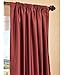 HPD Half Price Drapes PDCH-HANB46-108 Yarn Dyed Faux Dupioni Silk Curtain (1 Panel), 50 X 108, Cherrywood