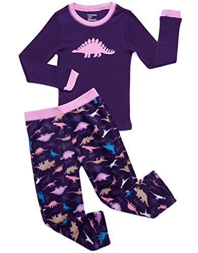 Fleece & Cotton 2 Piece Pajama Dinosaurs Girl 8 Years