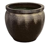 信楽焼 窯肌壺型水鉢 13号 ／睡蓮鉢