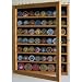 Challenge Coin / Poker Chip Display Case with glass door-Mahogany Finish