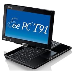 Asus EEE PC T91MT  8,9 Zoll Netbook (Intel Atom Z520 1.3GHz, 1GB RAM, 32GB SSD, Intel GMA 500, Win 7 HP) schwarz