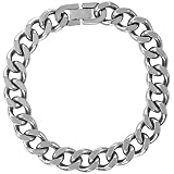 Mens Stainless Steel Chain Bracelet, 9''