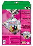 Produkt-Bild: Sigel LF619 Farb-Laser/-Kopier-Folie, transparent, klar, stapelverarbeitbar, hohe Hitzestabilit&auml;t, beidseitig bedruckbar, 125 &micro;m, A4, 20 BL