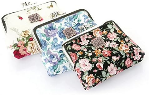 Cute Classic Floral Exquisite Buckle Coin Purse- Random Color Random Color