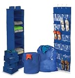 Honey-Can-Do BTS-01584 Closet/Dorm Organization Kit, Blue