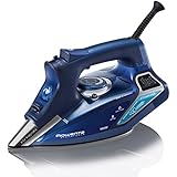 Rowenta DW9280 Steam Force 1800-Watt Professional Electronic Steam Iron with Stainless Steel Soleplate, 400-Hole, Blue