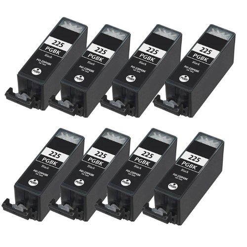 Shop At 247 Compatible Ink Cartridge Replacement for Canon PGI-225 (8 Large Black , 8-Pack) On Sale