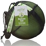  : 8LB Green Medicine Ball in Black Mesh Carry Sack