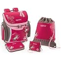 Esprit Schulranzen Set Ergo Fit Loveley Horses Rot Braun